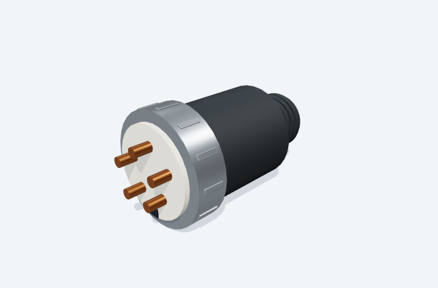 AutomationDirect ZP-MC-PLG-36M8 connector sealing component: illustrative equipment shape, not to scale