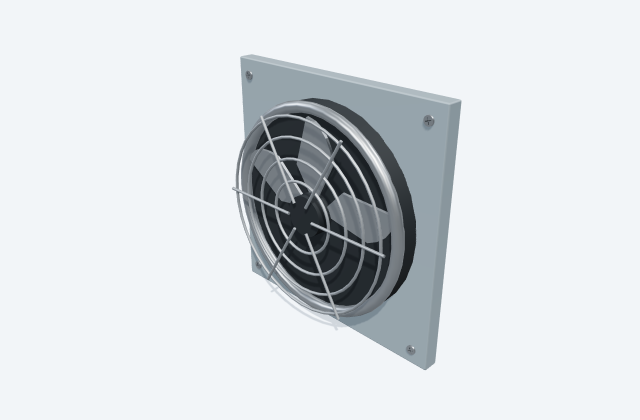 Enclosure filter fan: equipment preview