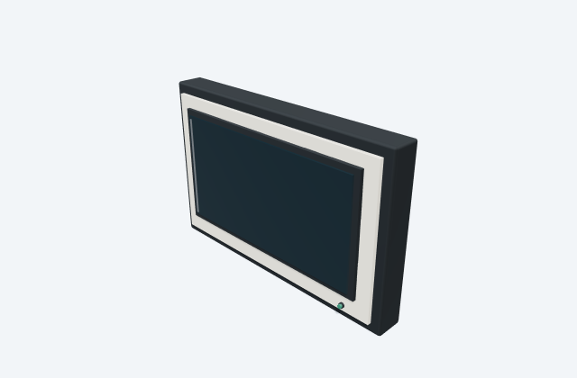 HMI touchscreen: equipment preview
