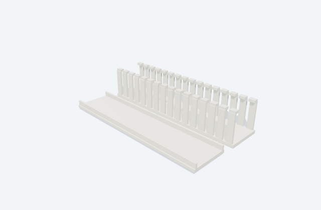 Slotted wiring duct: equipment preview