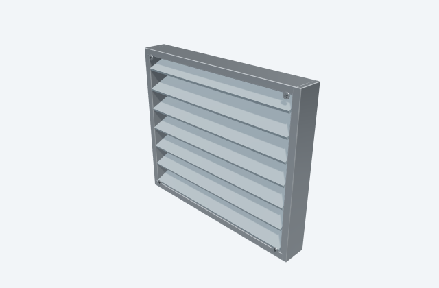 Ventilation intake louver: equipment preview