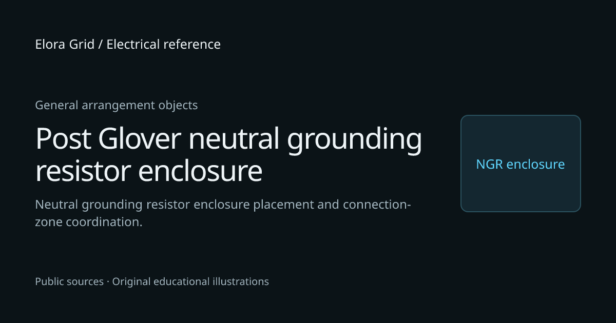 Post Glover neutral grounding resistor enclosure — general arrangement ...